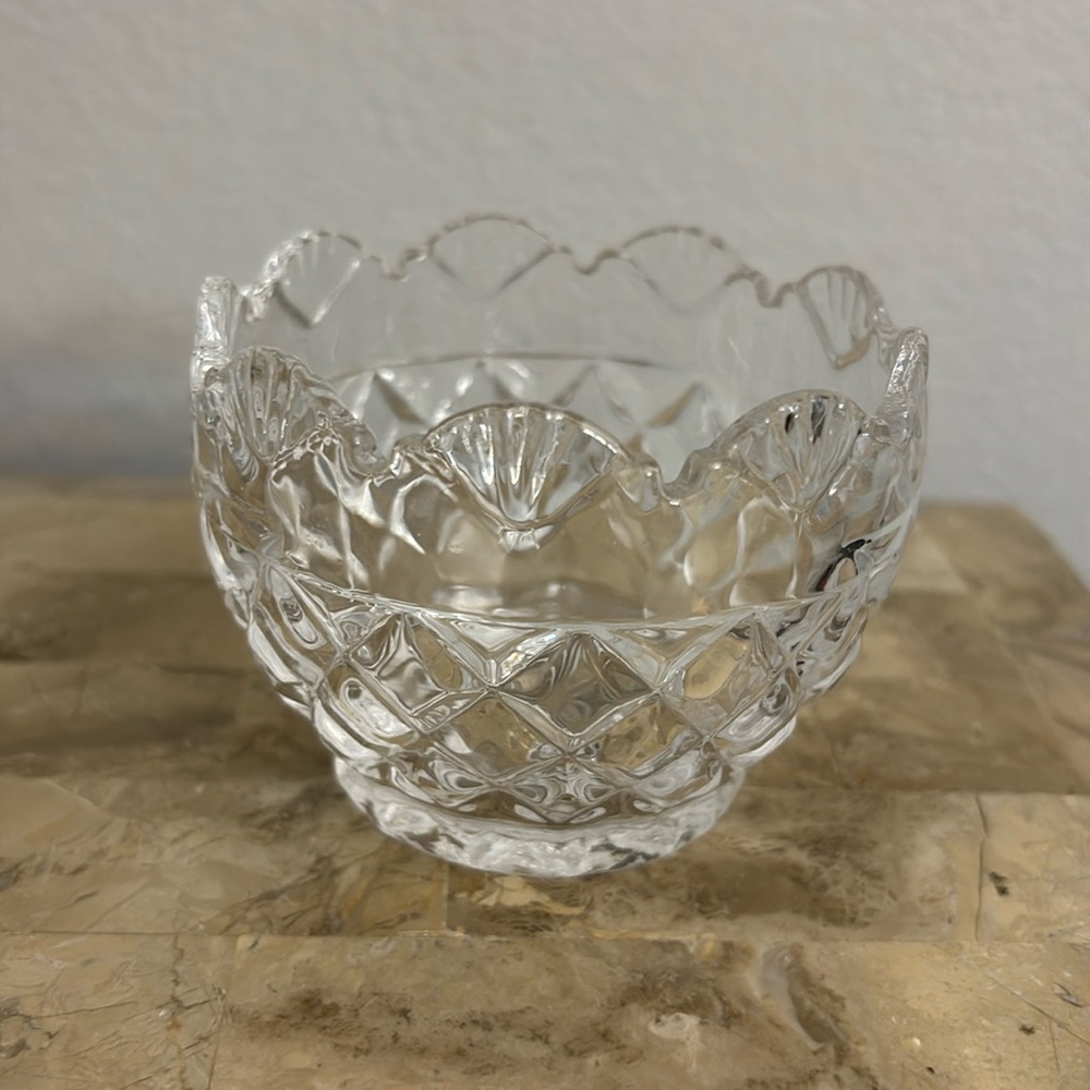 Glass votive holder